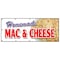 Signmission HOMEMADE MAC & CHEESE BANNER SIGN take carry out food macaroni eat best B-120 Homemade Mac & Cheese - alternate 1